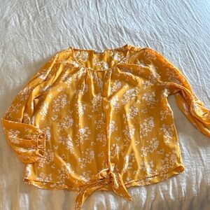 Floral Yellow Women's Top